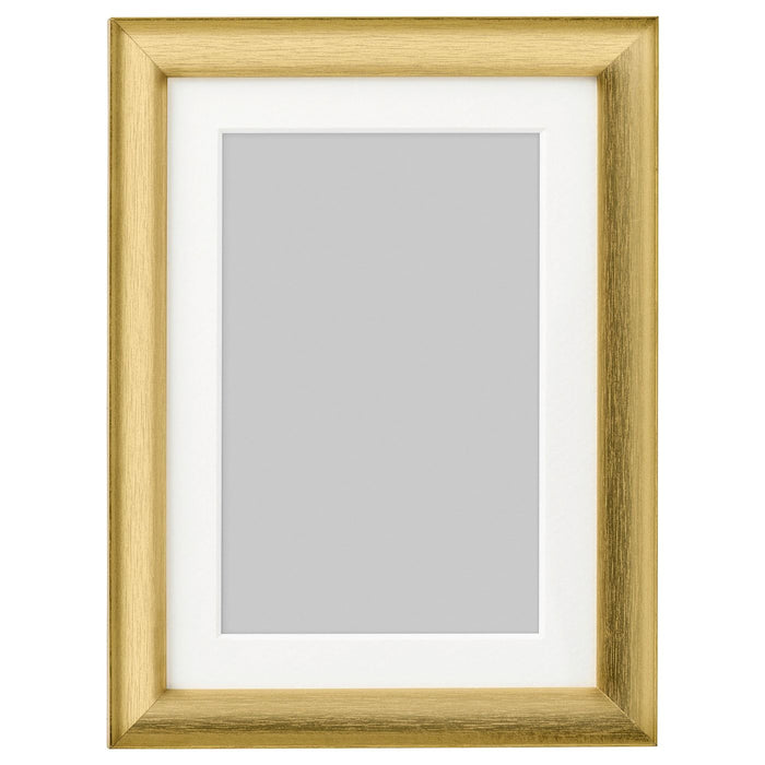 SILVERHOJDEN frame, gold-colour 13x18 cm