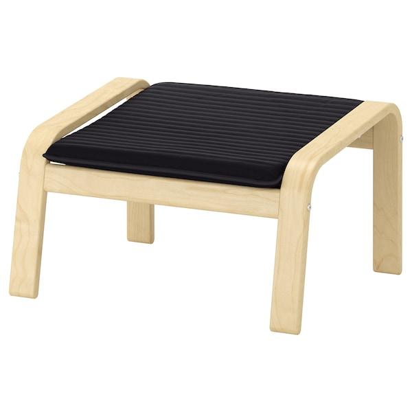 POANG Footstool cushion, Knisa black 55x59 cm