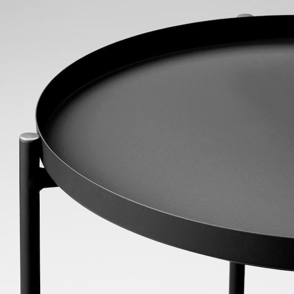 GLADOM Tray table, black 45x53 cm