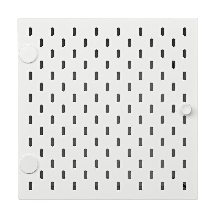 KALLAX Insert with pegboard, white, 33x33 cm