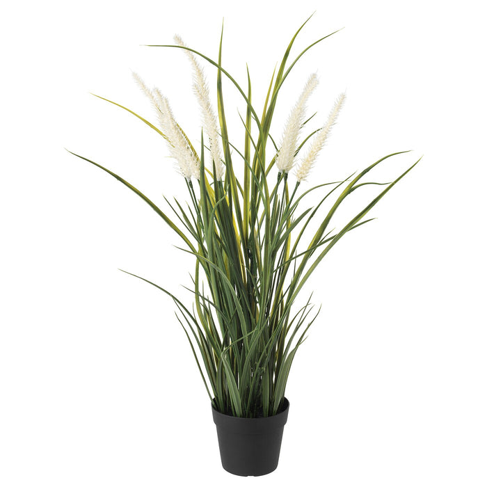 FEJKA Artificial potted plant, in/outdoor decoration/grass 9 cm