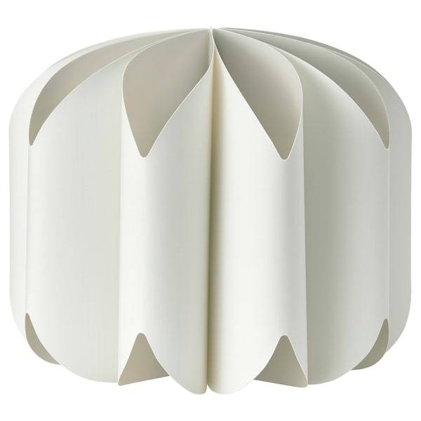 MOJNA Pendant lamp shade, textile/white 47 cm