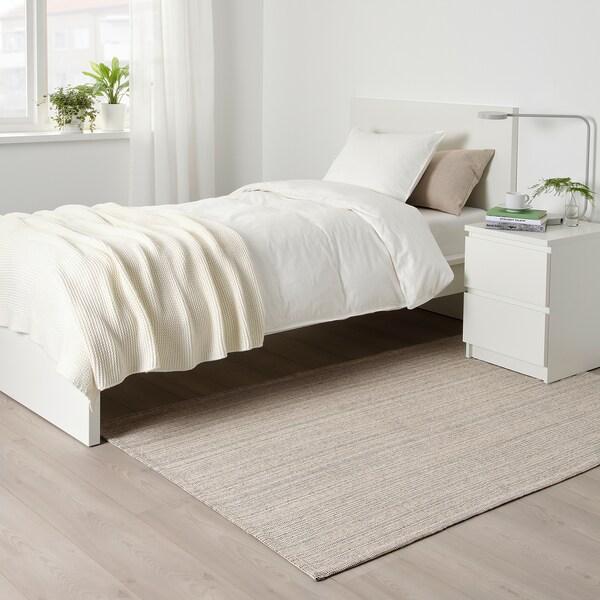 TIPHEDE Rug, flatwoven, natural/off-white 120x180 cm