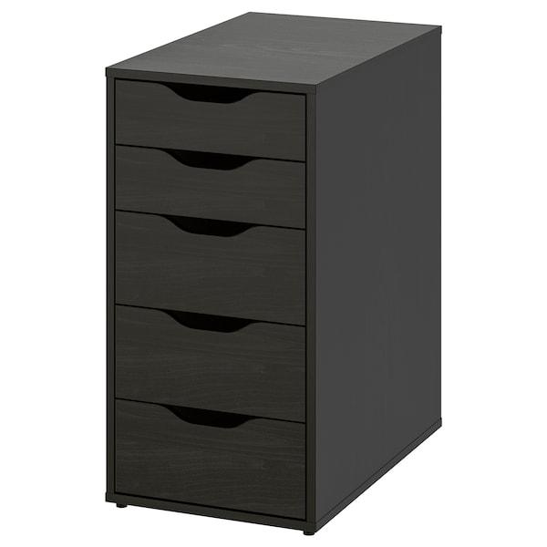 ALEX drawer unit 36x70 cm black-brown