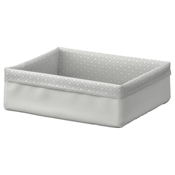 BAXNA organiser 17x20x6 cm grey/white