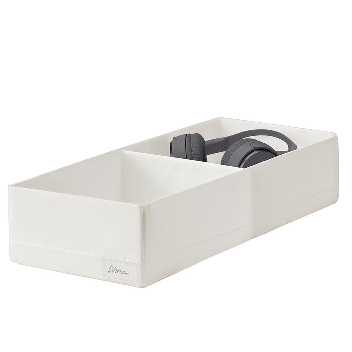 STUK Box with compartments, white 20x51x10 cm