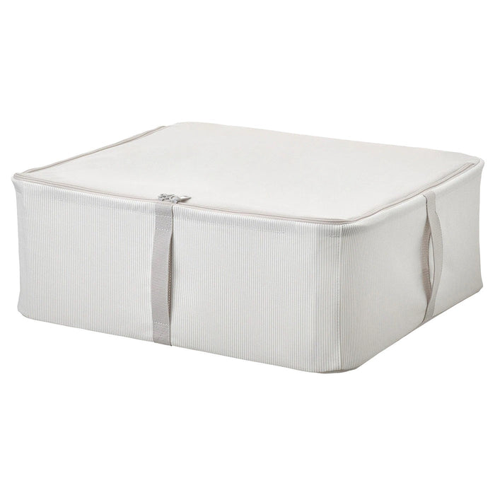 HEMMAFIXARE storage case, fabric striped/white/grey