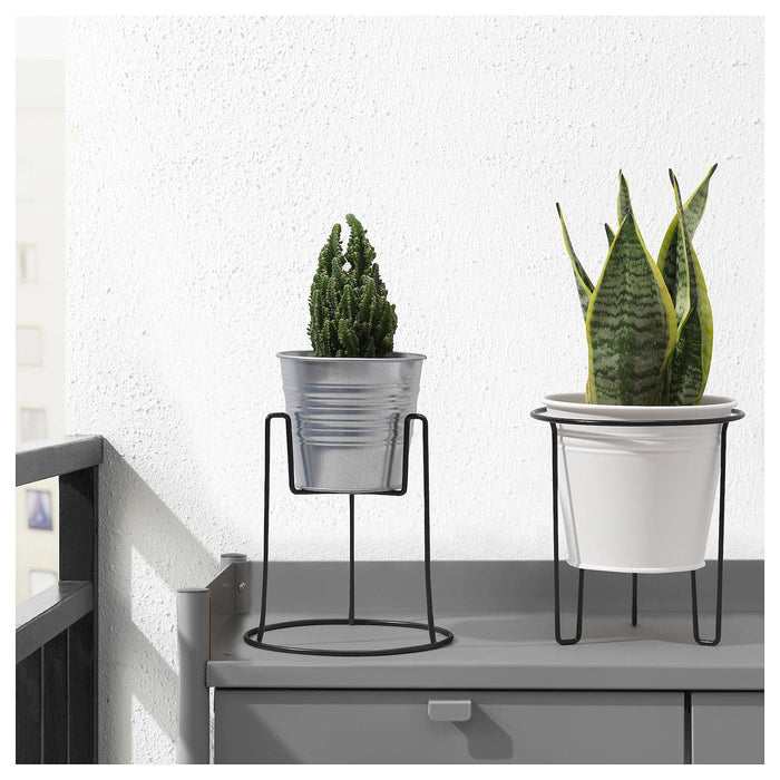 SVARTPEPPAR Plant stand, in/outdoor black 21 cm