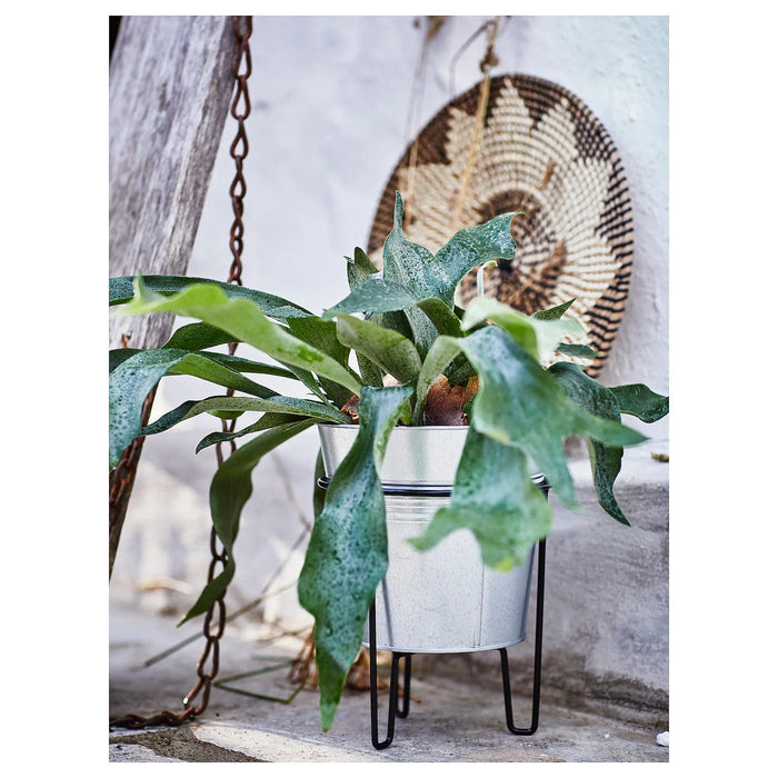 SVARTPEPPAR Plant stand, in/outdoor black 21 cm