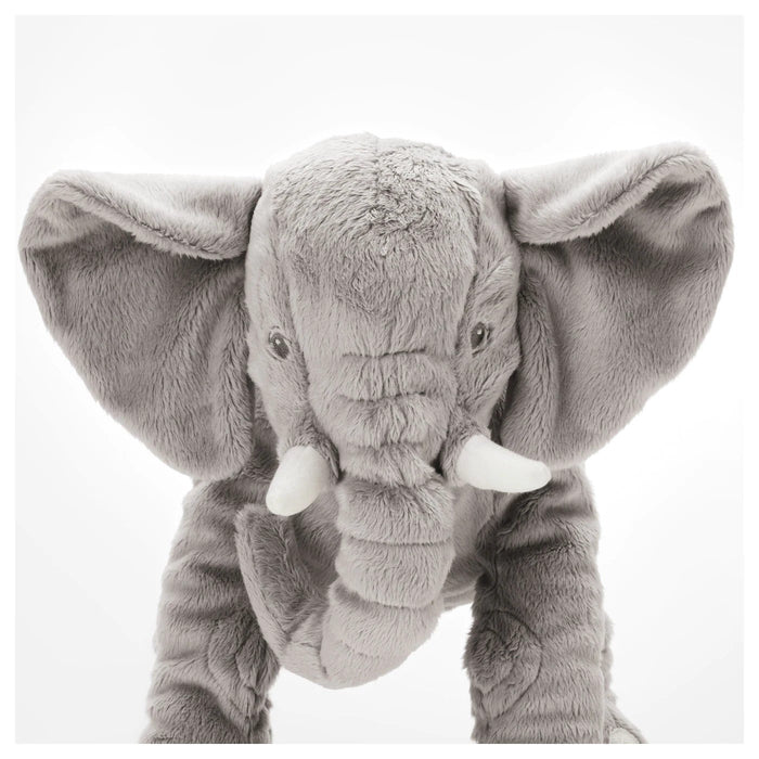 LEDDJUR soft toy, set of 2, elephant/grey