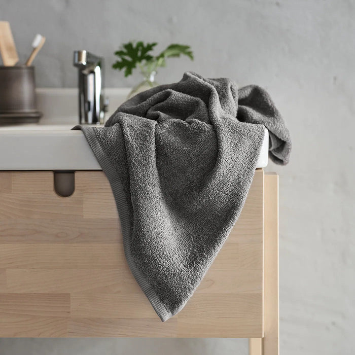 DIMFORSEN Bath towel, grey 70x140 cm