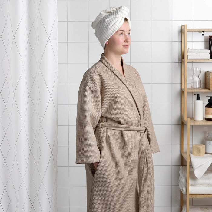 BJALVEN Bath robe, beige, L/XL