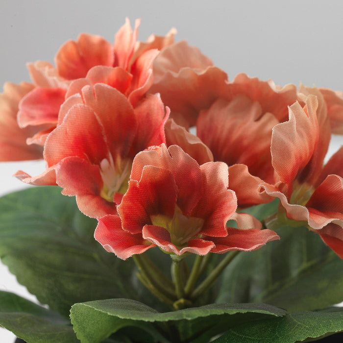 FEJKA Artificial potted plant, in/outdoor/primula orange, 9 cm