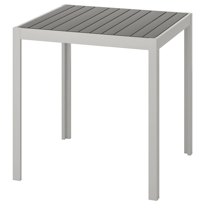 SJALLAND Table, outdoor, dark grey/light grey, 71x71x73 cm