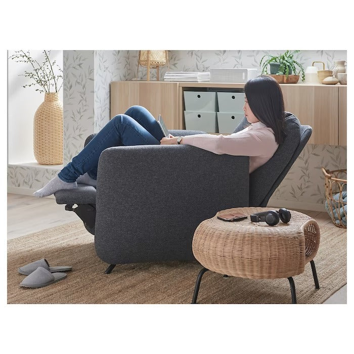 EKOLSUND recliner, Gunnared dark grey