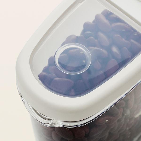 IKEA 365+ dry food jar with lid, 1.3 L transparent/white