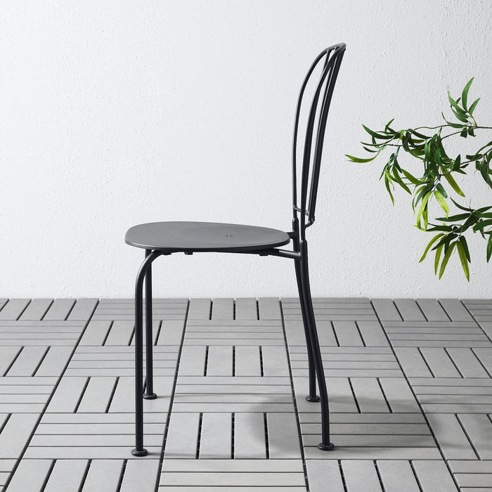 LACKO Chair, outdoor, grey