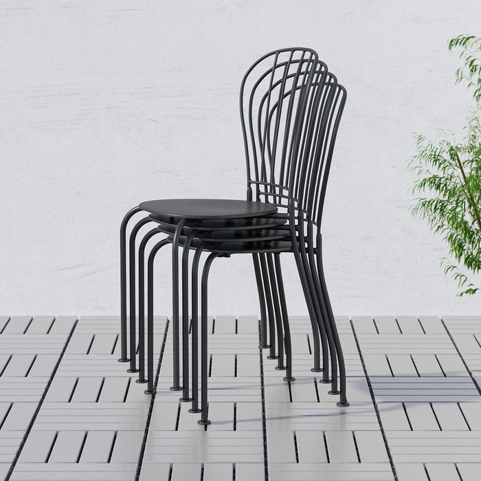 LACKO Chair, outdoor, grey