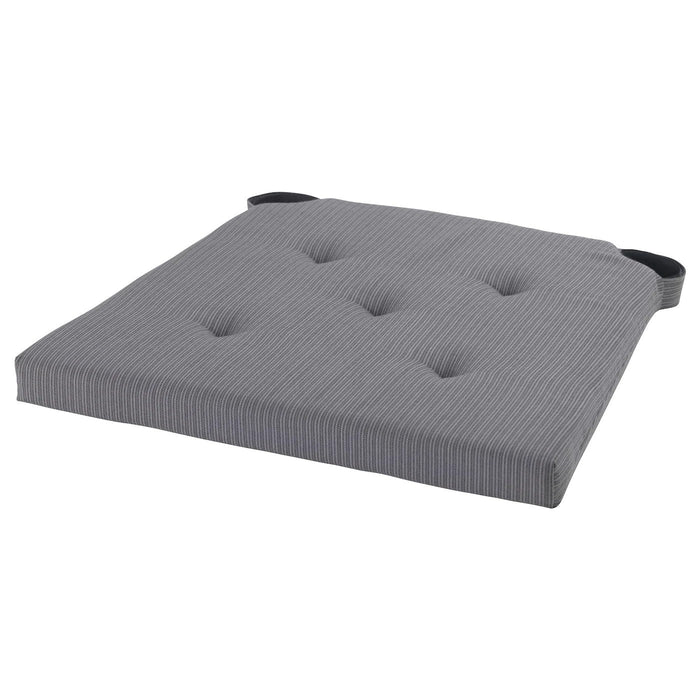 JUSTINA Chair pad, grey 42/35x40x4 cm