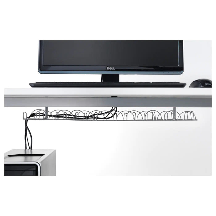 SIGNUM Cable trunking horizontal, silver-colour 70 cm