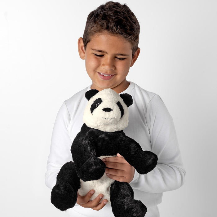 KRAMIG Soft toy, white/black