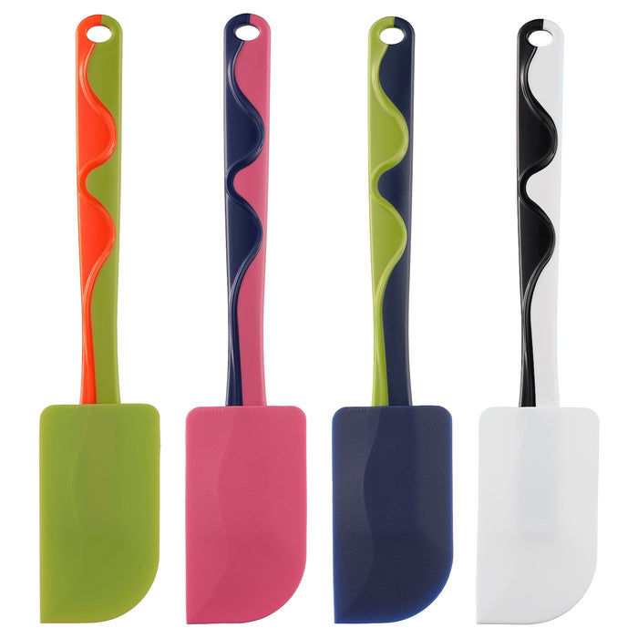 GUBBRORA Rubber spatula, green/pink/blue/white