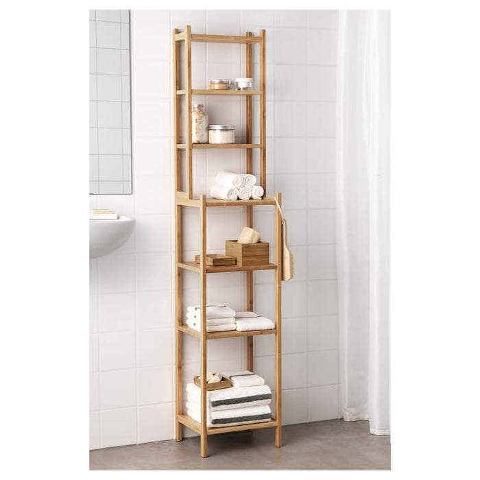 RAGRUND Shelving unit, bamboo, 163x28x33cm