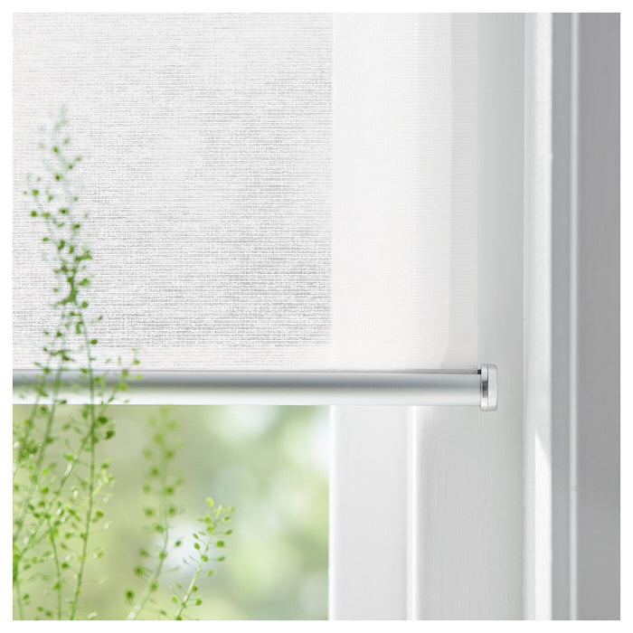 SKOGSKLOVER Roller blind, white, 140x195 cm