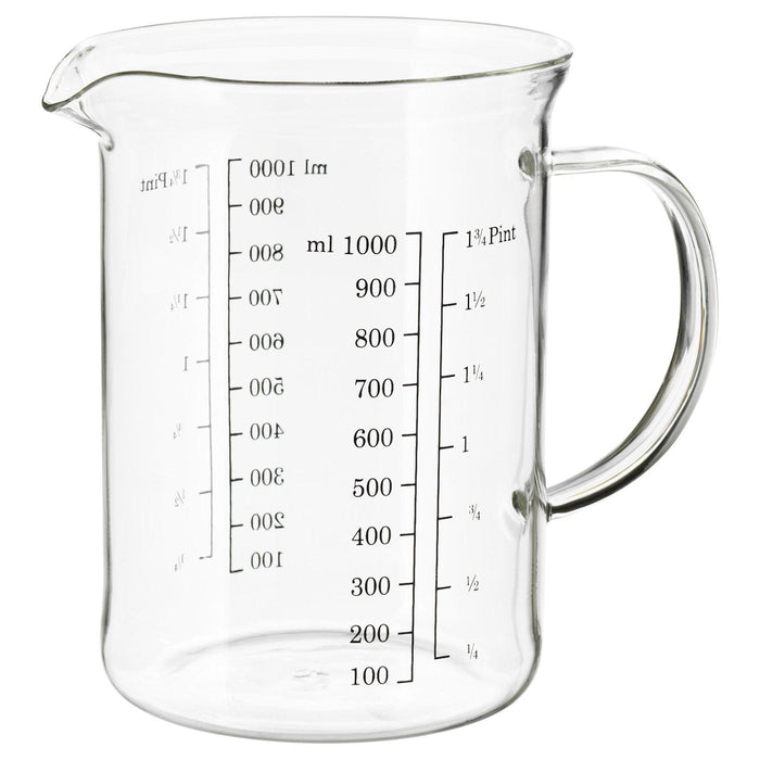 VARDAGEN Measuring jug, glass 1.0 l