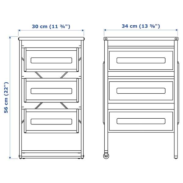 LENNART drawer unit, white