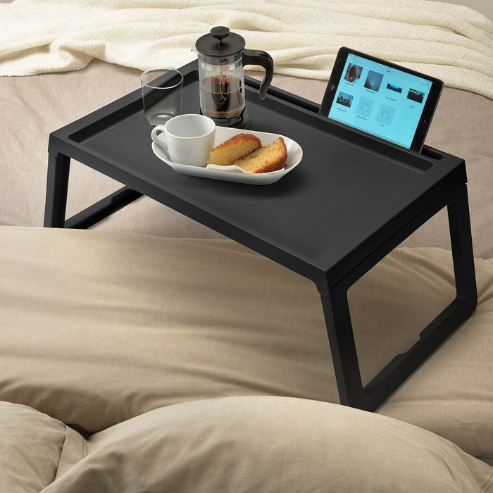 KLIPSK Bed tray, black