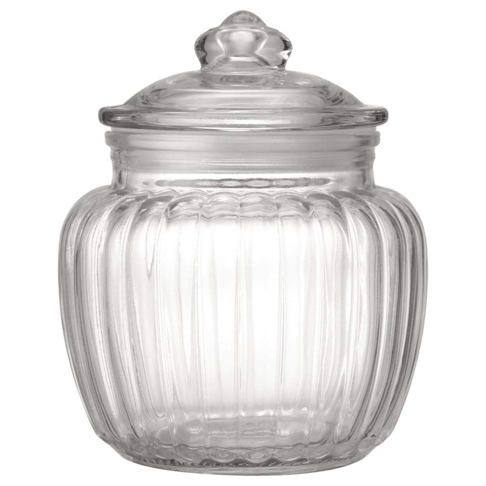 KAPPROCK Jar with lid, clear glass 0.6 l