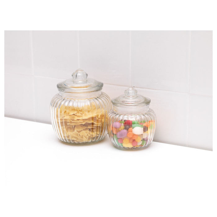 KAPPROCK Jar with lid, clear glass 0.6 l