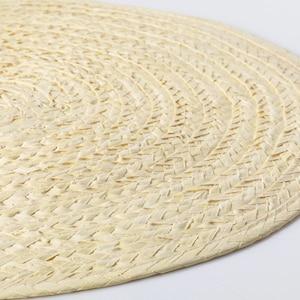 SLUTEN place mat, palm leaf/natural, 37 cm