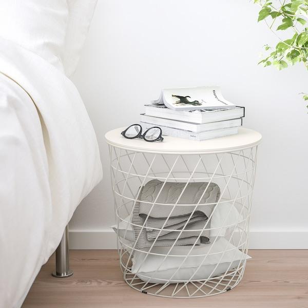 KVISTBRO Storage table, white 44 cm