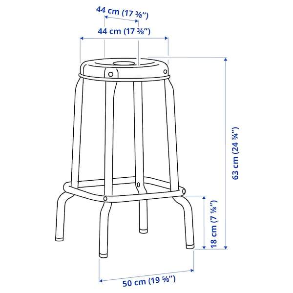 RASKOG Bar stool, black 63 cm