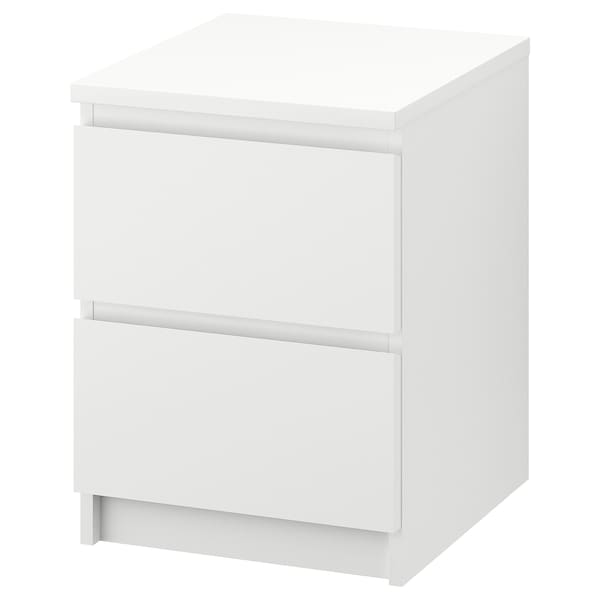 MALM chest of 2 drawers 40x55 cm white