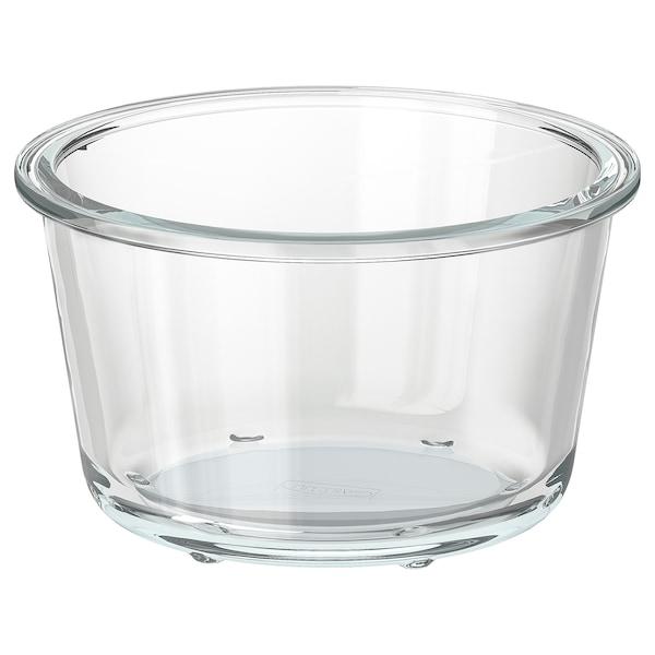 IKEA 365+ Food container, round/glass 600 ml