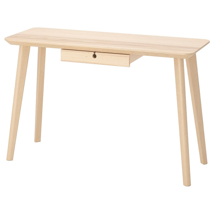 LISABO Desk, ash veneer 118x45 cm