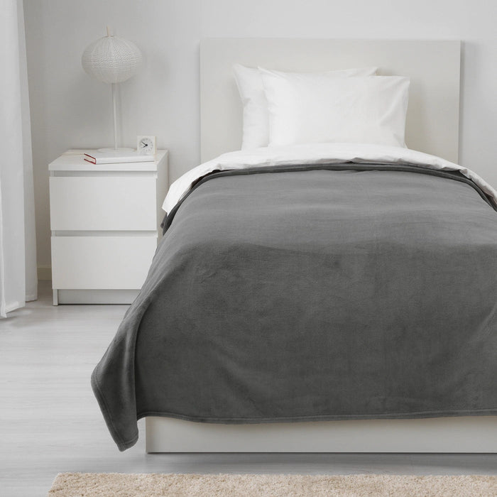 TRATTVIVA Bedspread, grey, 150x250 cm