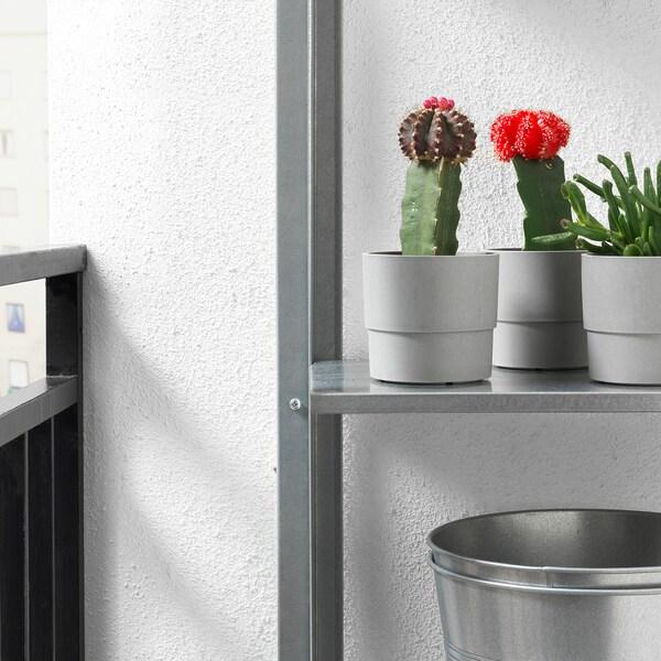 NYPON Plant pot, in/outdoor grey 9 cm