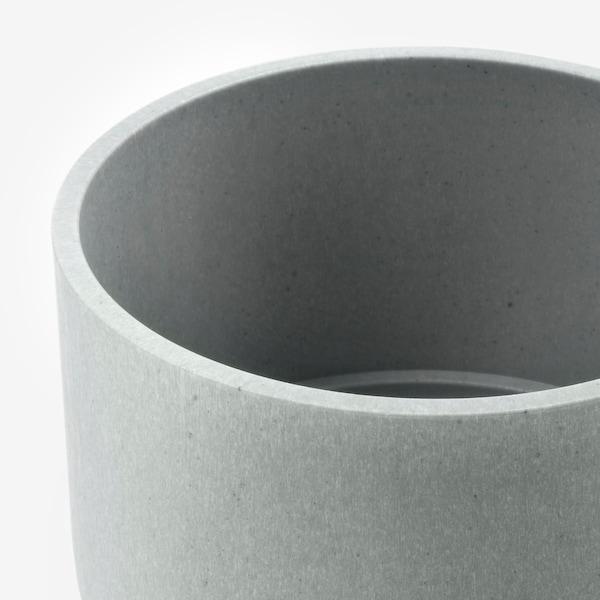 NYPON Plant pot, in/outdoor grey 9 cm