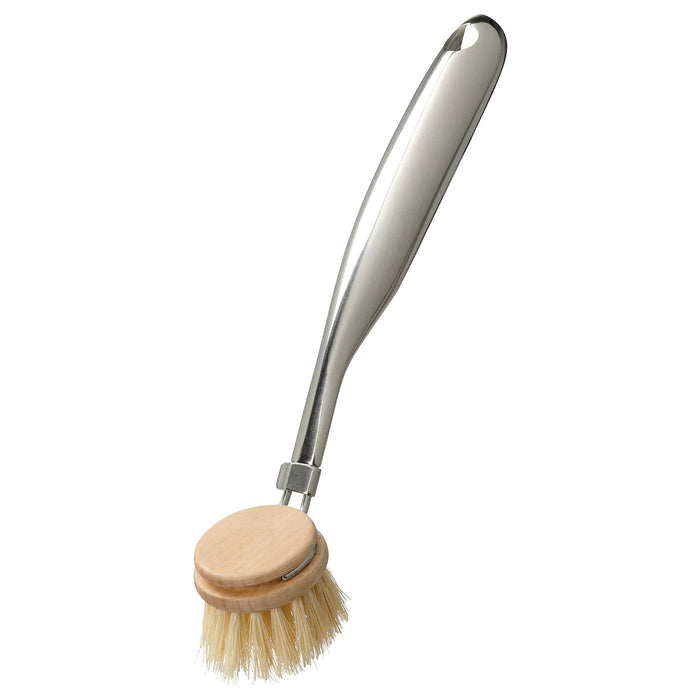 VALVARDAD Dish-washing brush, stainless steel/beech