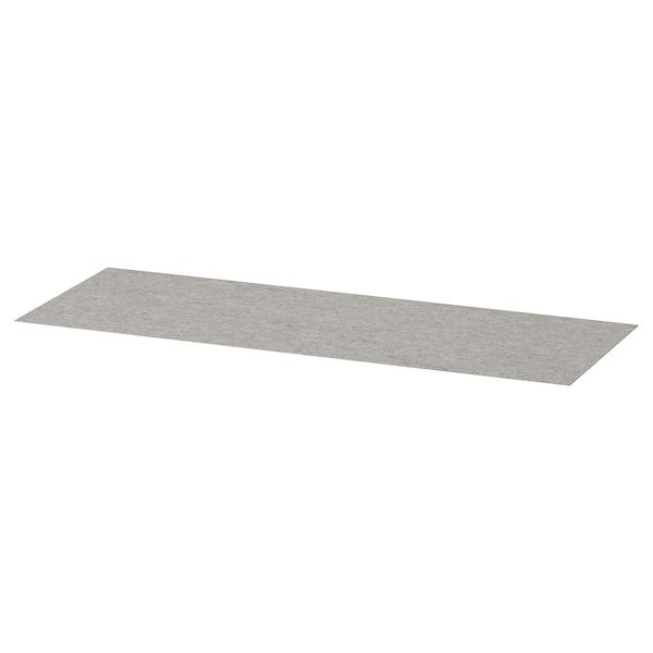 KOMPLEMENT Drawer mat, light grey 90x30 cm