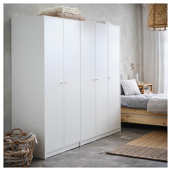 KLEPPSTAD Wardrobe with 2 doors, white, 79x176 cm