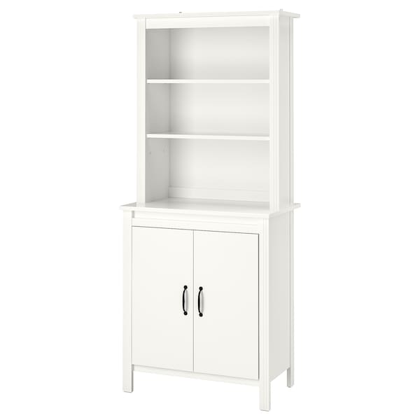 BRUSALI High cabinet with door, white 80x190 cm