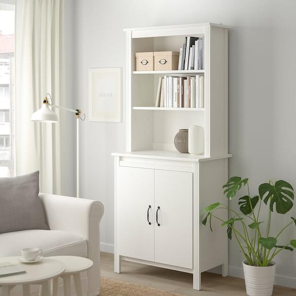 BRUSALI High cabinet with door, white 80x190 cm