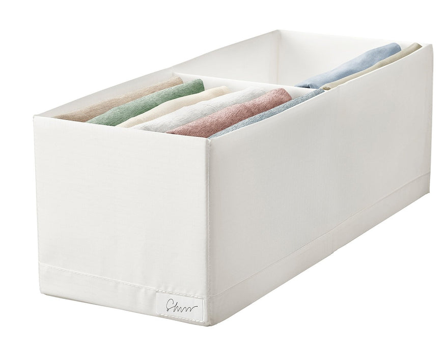 STUK Box with compartments, white 20x51x18 cm