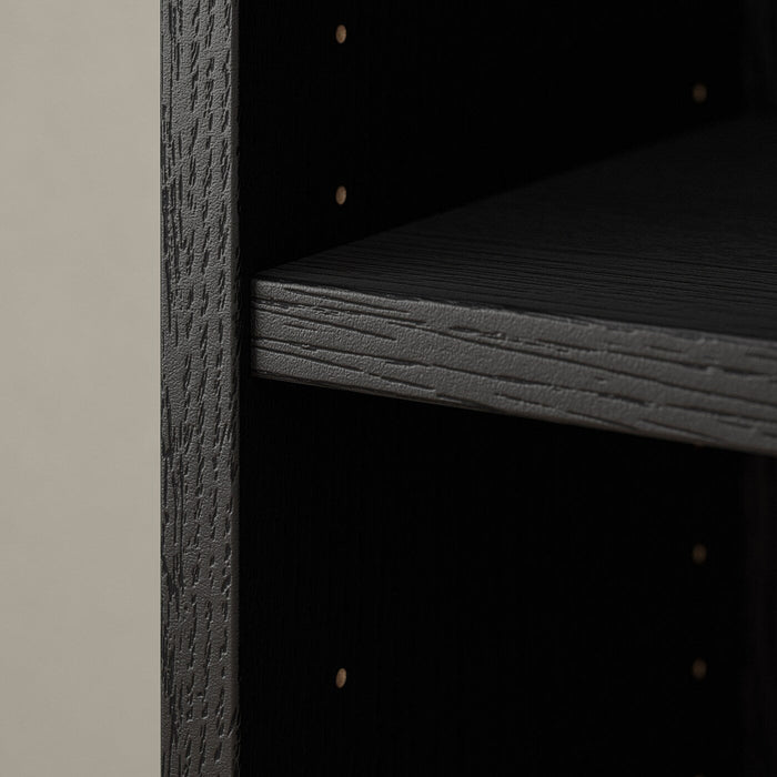 BILLY Bookcase, black oak effect, 40x28x106 cm