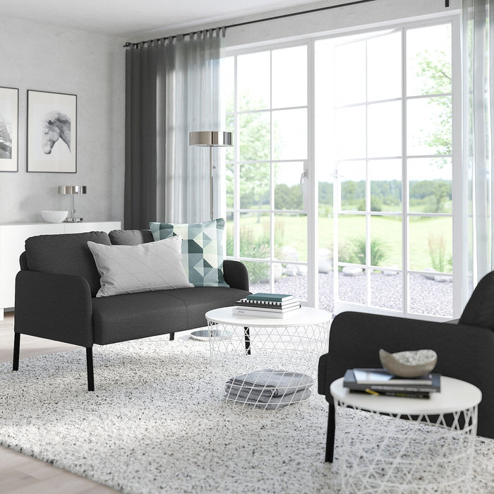 GLOSTAD 2-seat sofa, Knisa dark grey